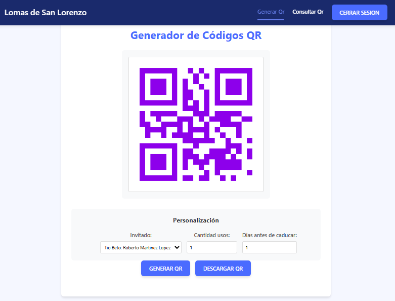 Prototipo de Sistema de Control de Acceso Residencial mediante Códigos QR y Microcontroladores